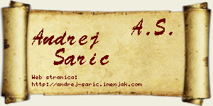 Andrej Sarić vizit kartica